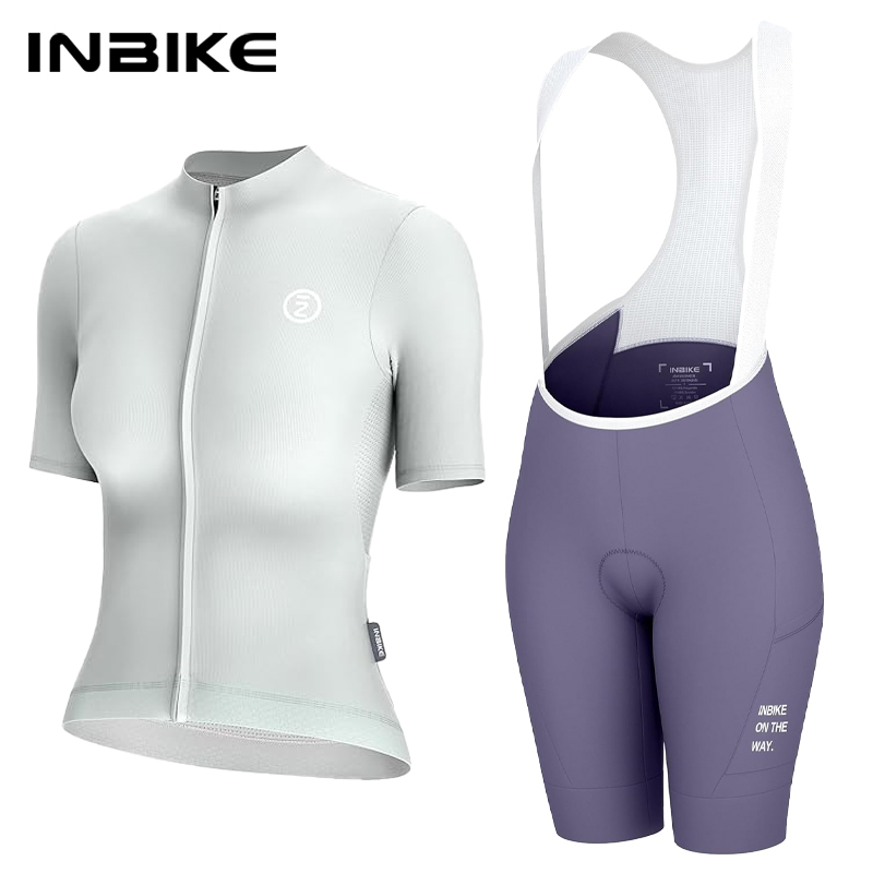 Cycling Gear Jersey - INBIKE レディース サイクリングジャージセット ロードバイクジャージ 半袖 自転車ウェア
