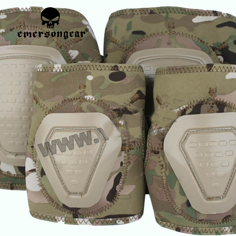 Cycling Gear For Winter - Emersongear DNI ネオプレン製肘膝パッドセット ソフトプロテクター 戦闘訓練 狩猟