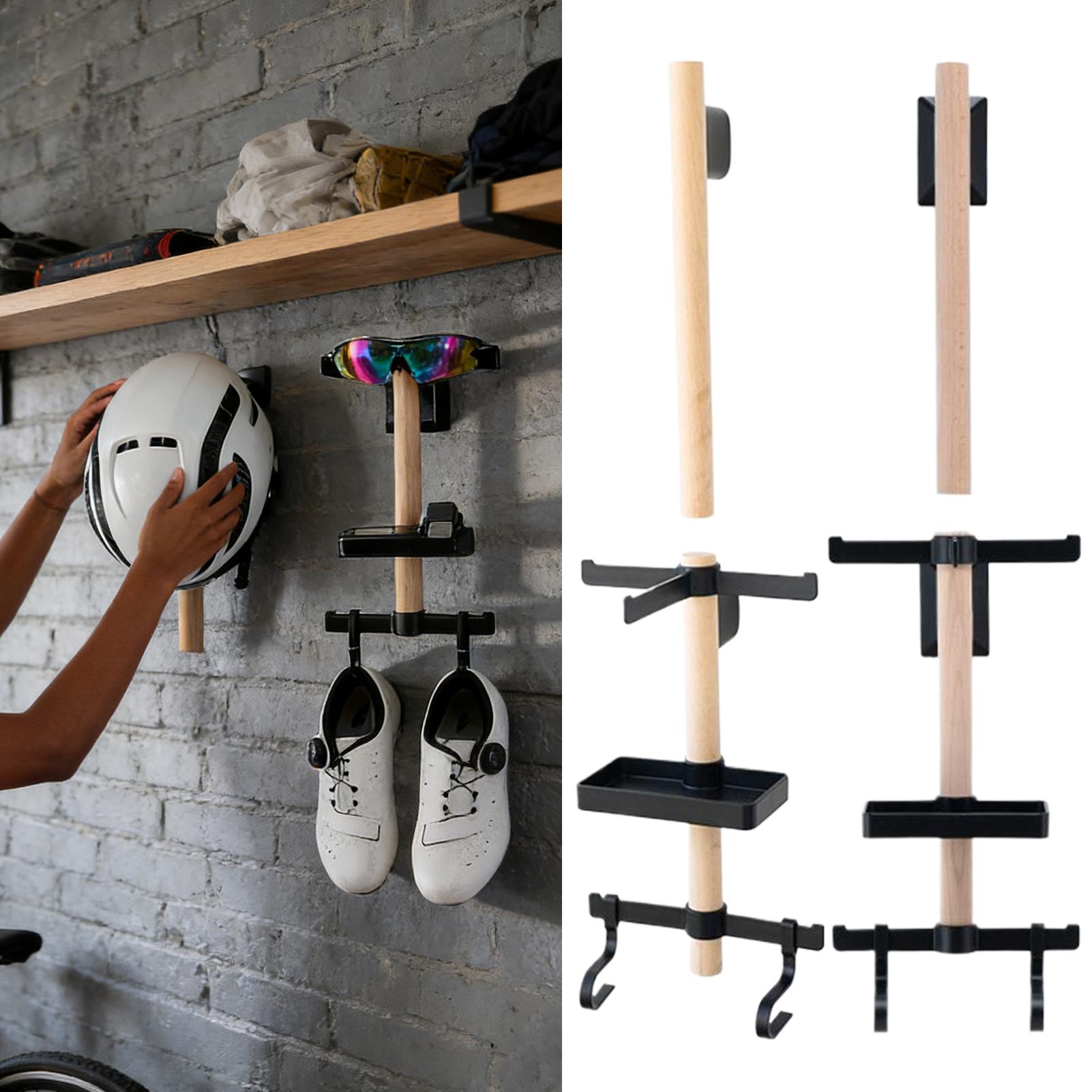 Cycling Gear Display - サイクリング用品収納壁掛けホルダー サイクリングヘルメット/メガネ/シューズディスプレイ収納ハンガー サイクリング用品マウント用