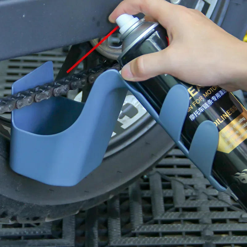 Bike Chain Cleaner - チェーンクリーナーオートバイ/自転車油汚れ収納ツールボックスチェーン洗浄剤オイルアンチスプラッシュツールセットチェーンオイルアンチスプレー