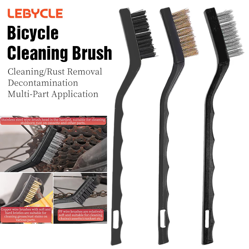 Bike Chain Cleaner - LEBYCLE バイククリーニングブラシセット ステンレス製 多機能チェーンカセットフリーハブクリーナー バイクメンテナンスクリーニングツール
