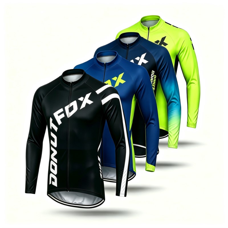 Cycling Gear Jersey - メンズ長袖MTBジャージ＆サイクリングショーツ、速乾性、単品またはマウンテンバイク＆モトクロス用のセットとして販売
