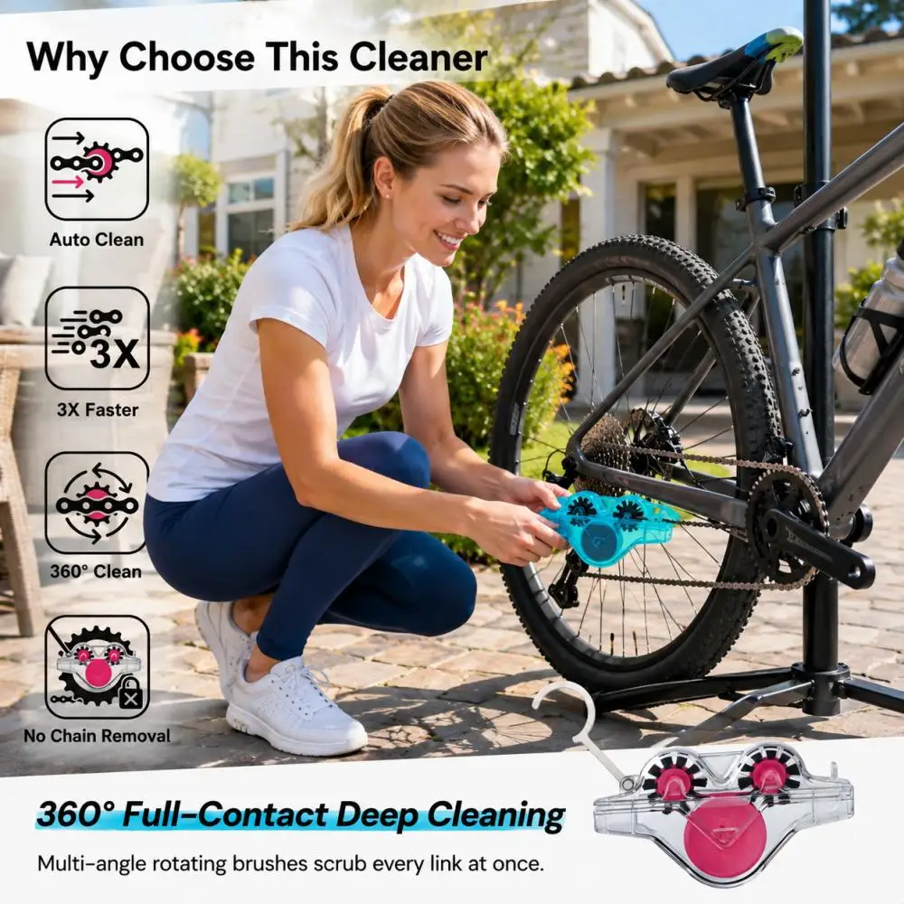 MTBロードバイクチェーンクリーナーツール - 便利なサイク - Bike Chain Cleaner のレビューと価格