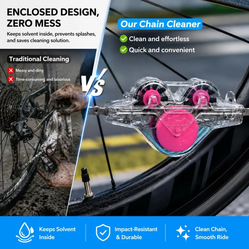 MTBロードバイクチェーンクリーナーツール - 便利なサイク - Bike Chain Cleaner のレビューと価格
