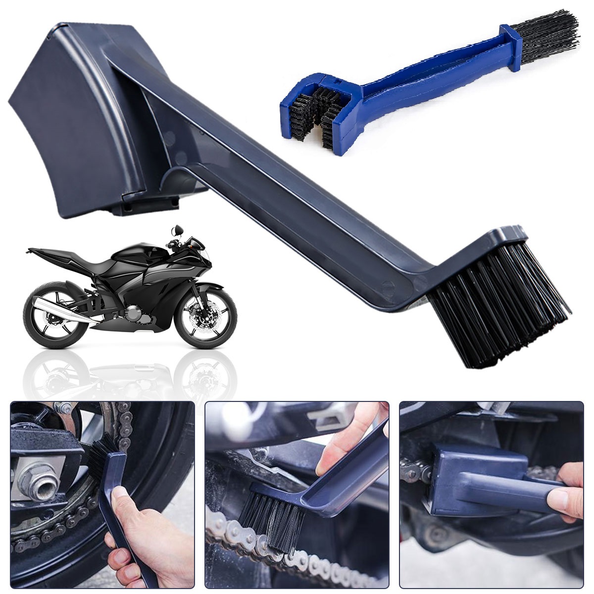 オートバイバイクチェーンクリーナーダブルヘッド自転車クリーニ - Bike Chain Cleaner のレビューと価格