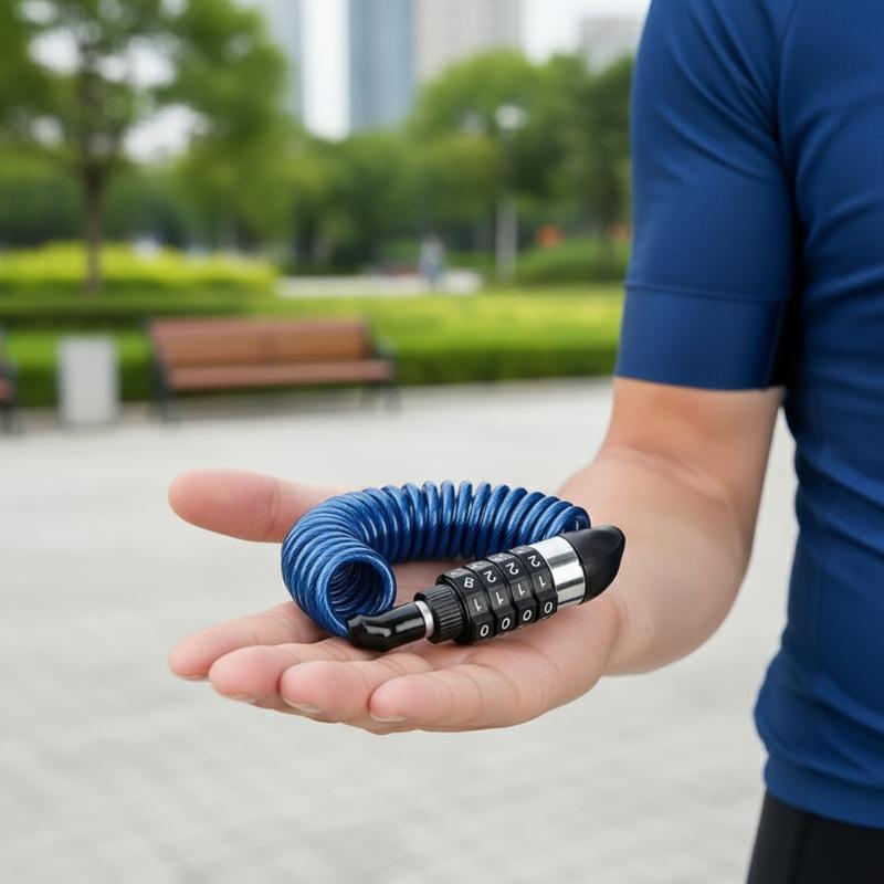 新型バイク・自転車用盗難防止チェーン 4桁パスワード式コンビ - Bicycle Helmet のレビューと価格