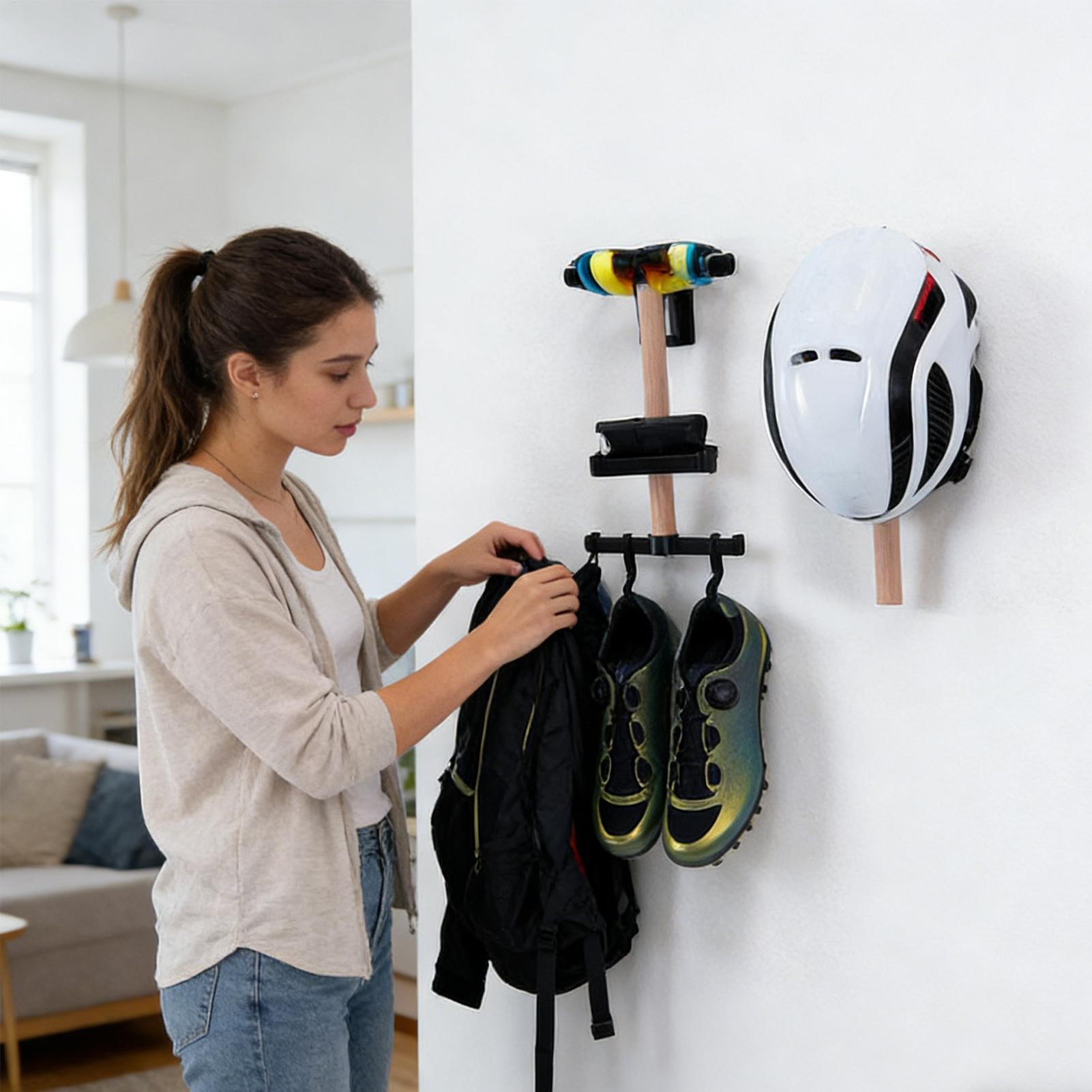 サイクリング用品収納壁掛けホルダー サイクリングヘルメット/ - Cycling Gear Display のレビューと価格