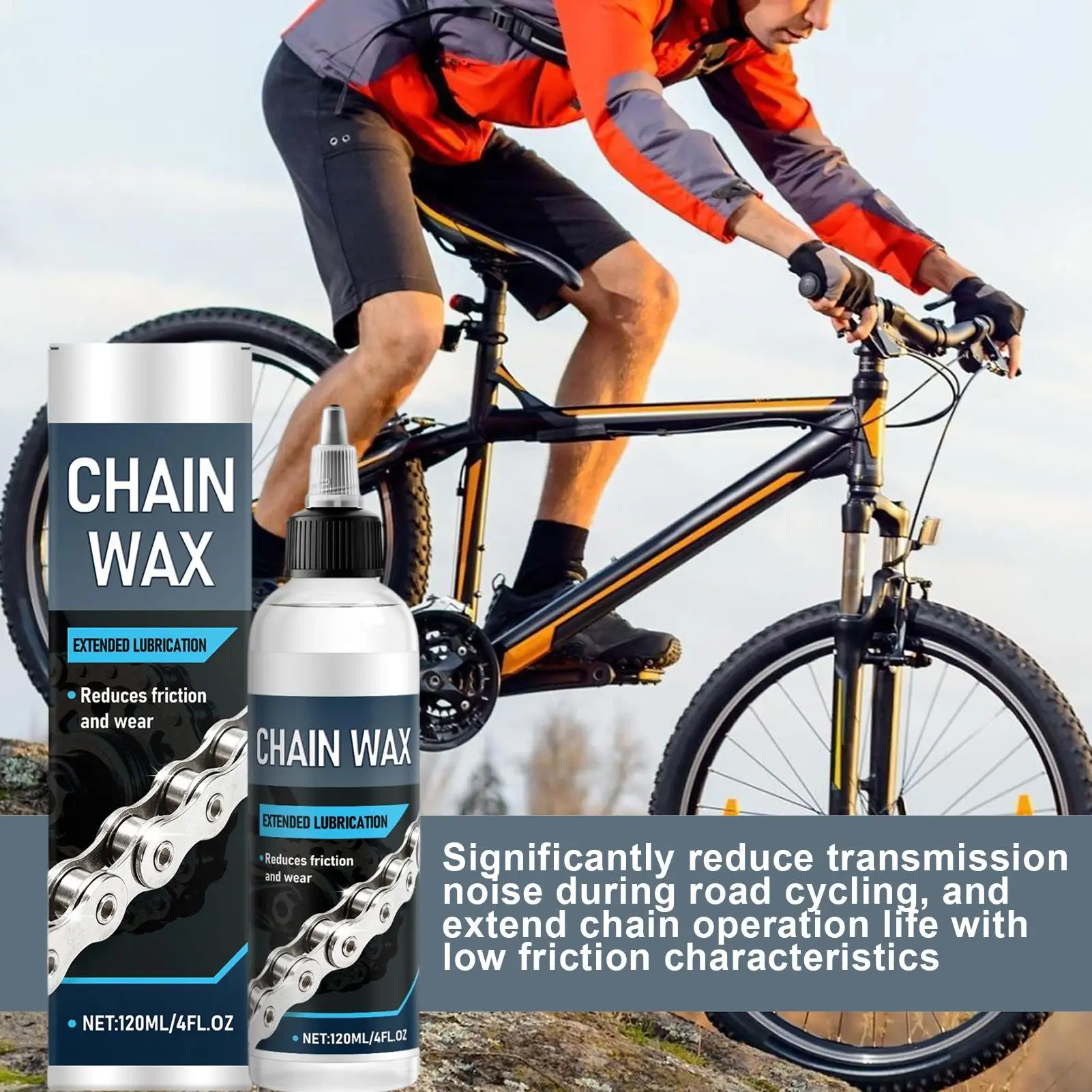 120ml ワックスベースのバイクチェーン潤滑剤 MTB オ - Bike Chain Cleaner のレビューと価格