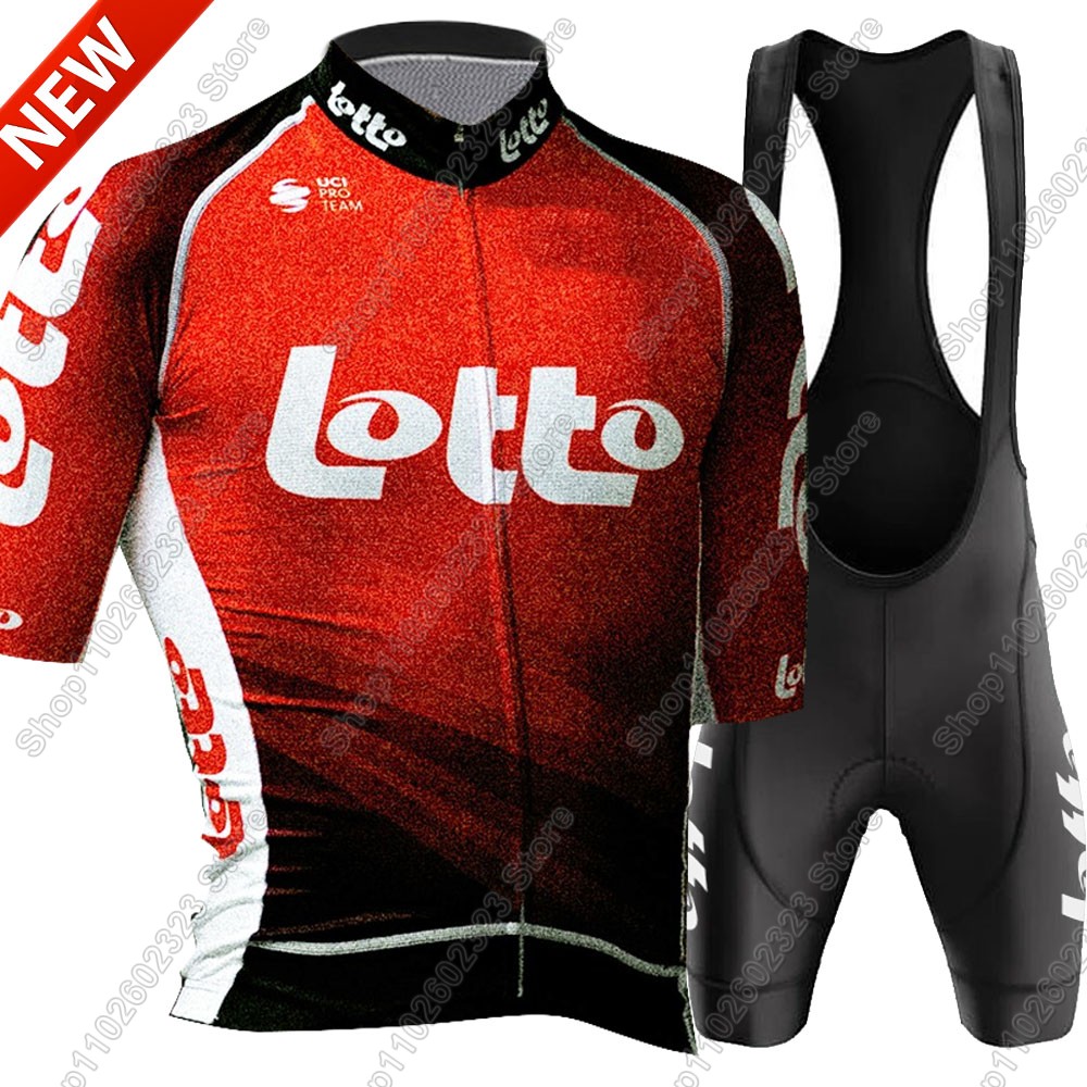 ロトチーム2025サイクリングジャージセット サマーベルギー - Cycling Gear Jersey のレビューと価格