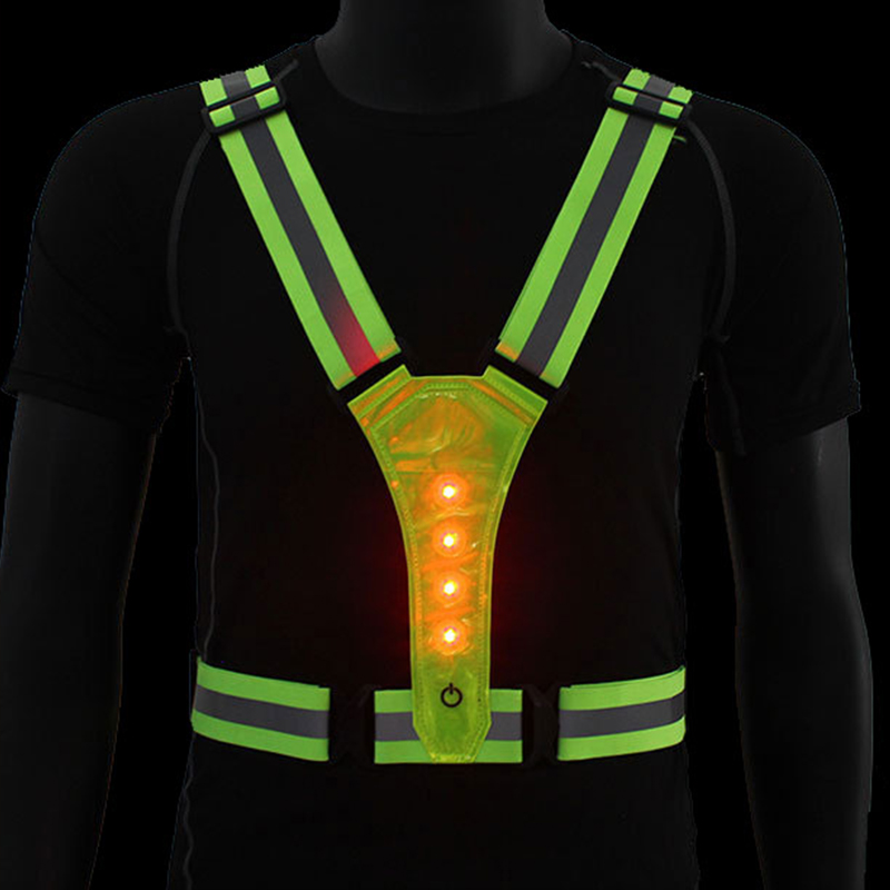 調節可能な LED ランニング & サイクリング安全ベスト  - Cycling Gear For Winter のレビューと価格