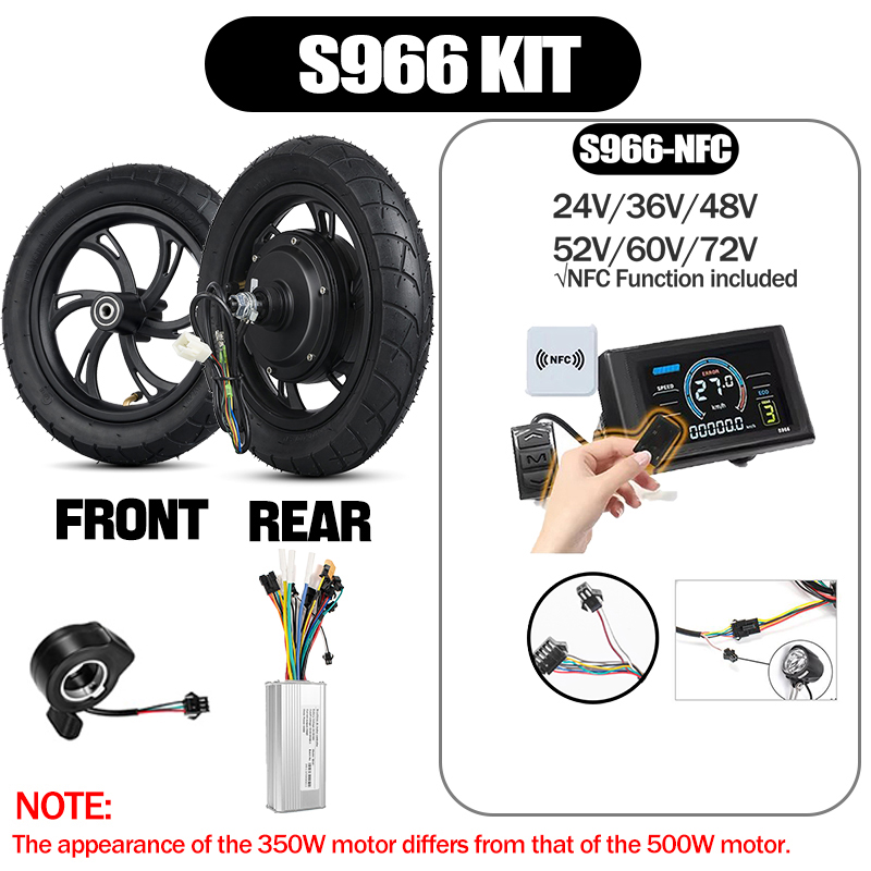 12インチ電動スクーターモーター変換キット、S966-NFC - Cycling Gear Display のレビューと価格