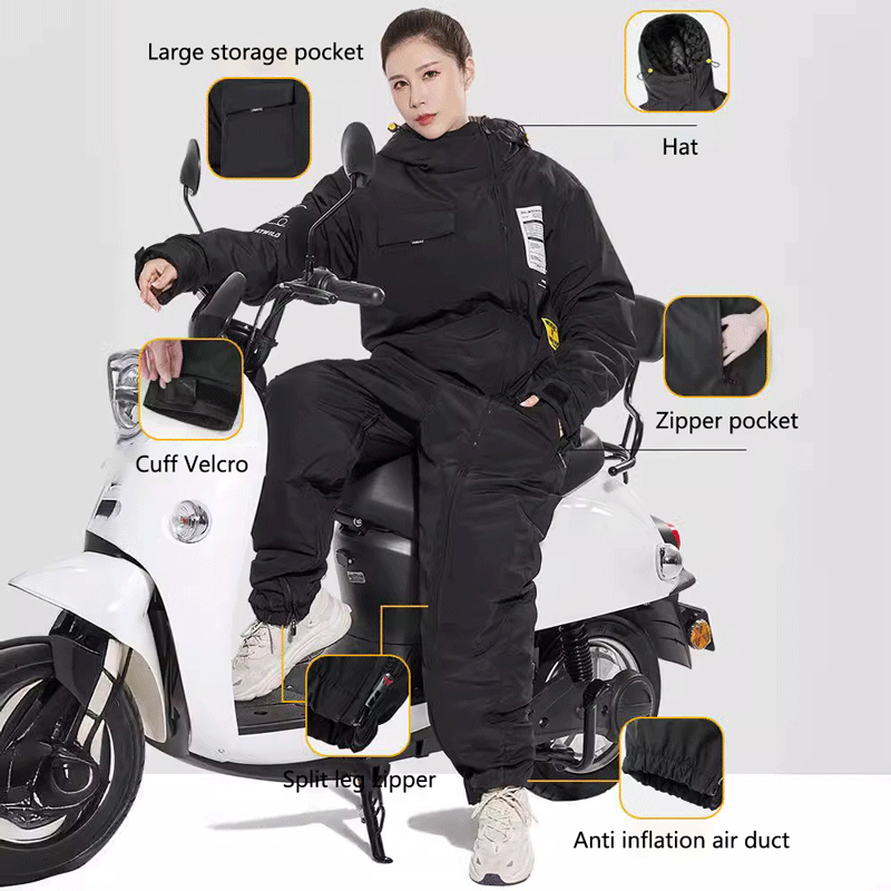 男性と女性のためのオートバイのサイクリングウェア、防風スーツ - Cycling Gear For Winter のレビューと価格
