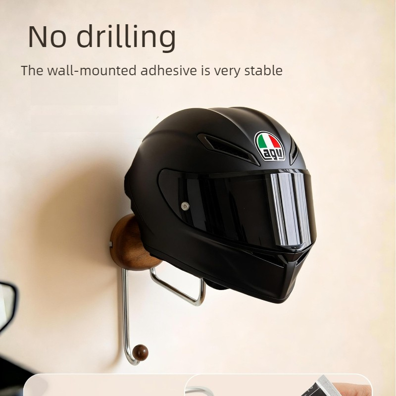 壁掛け式ヘルメット収納ラック 穴あけ不要 高耐久性 ヘルメッ - Cycling Gear Display のレビューと価格
