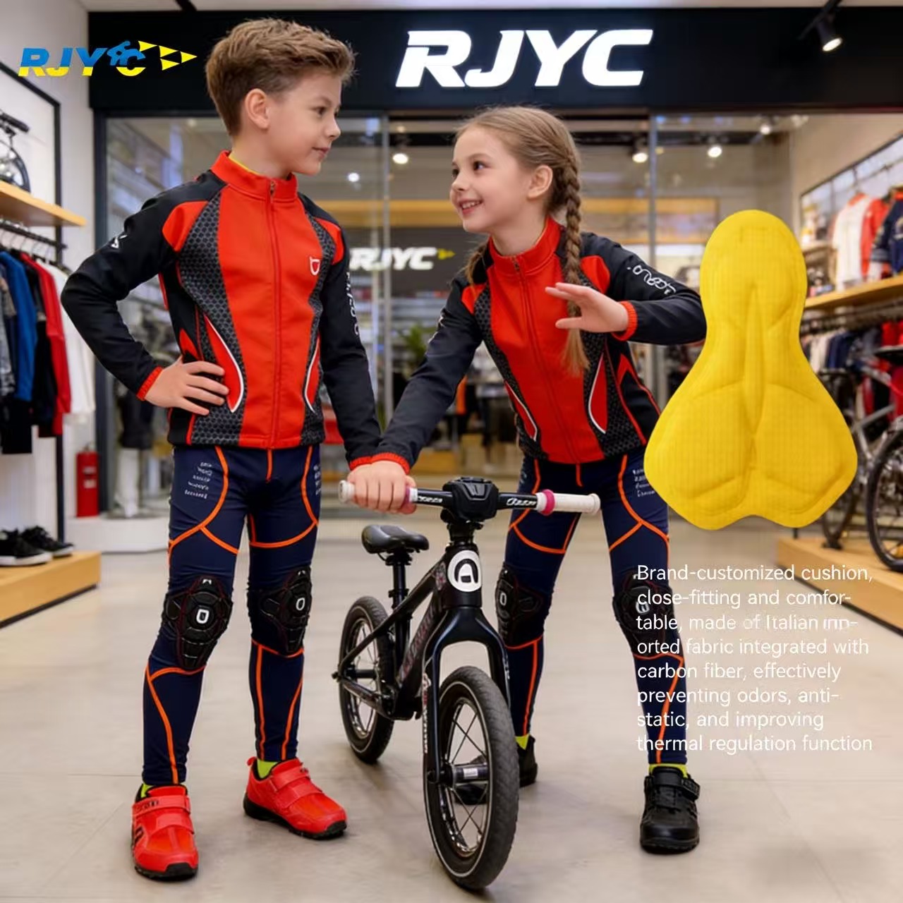 Rjyc ブランド 春夏子供用サイクリングウェア、ローラース - Cycling Gear Jersey のレビューと価格