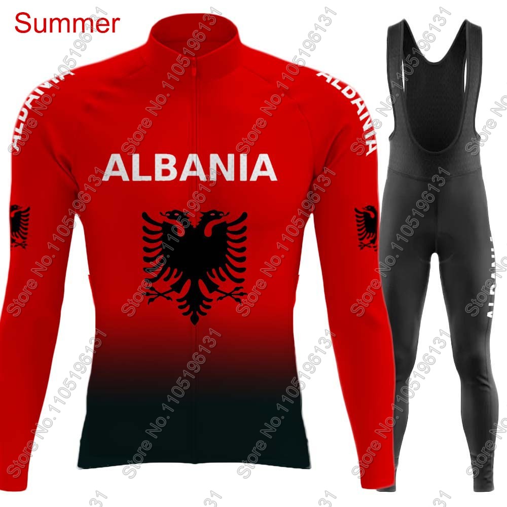 アルバニア代表チーム 2026 サイクリングジャージセット  - Cycling Gear For Winter のレビューと価格