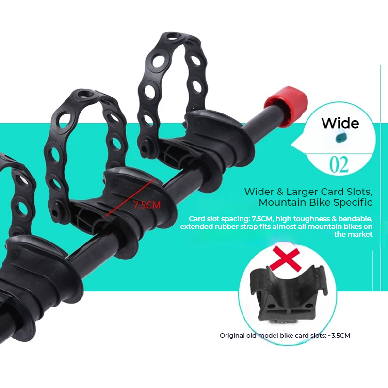 自動車用バイクラックストラップ、カードスロットを広げ、ゴムバ - Cycling Gear Organization のレビューと価格